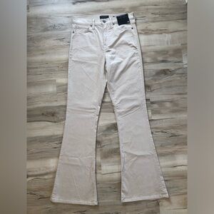 Banana Republic Light Tan High Rise Flare Jeans Tall - W28”xL33”